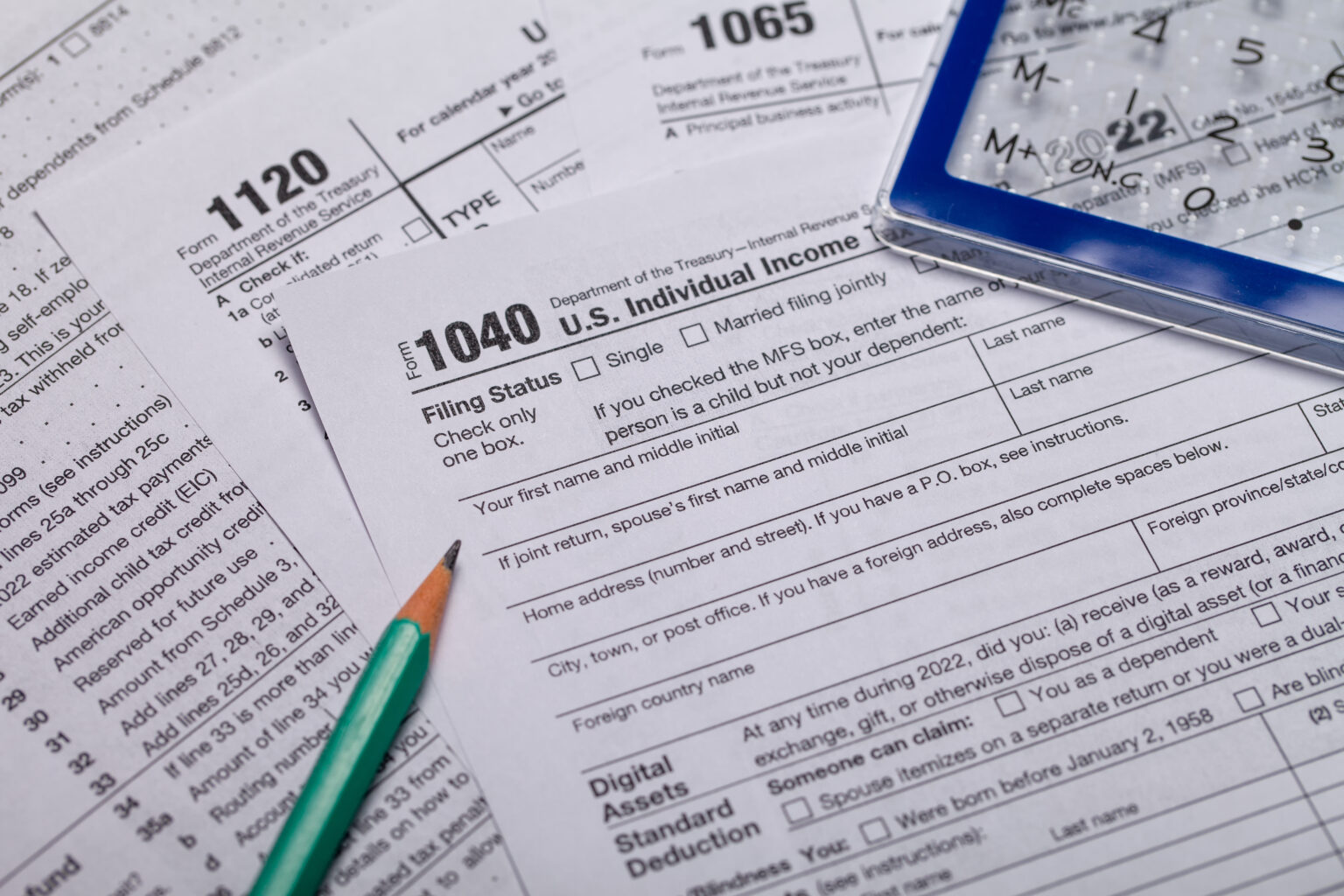 Tax forms and calculator